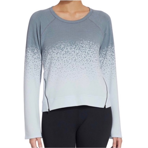 CALIA by Carrie Underwood Gradient Crewneck Sweatshirt with Zippers - Size Small - Picture 8 of 8